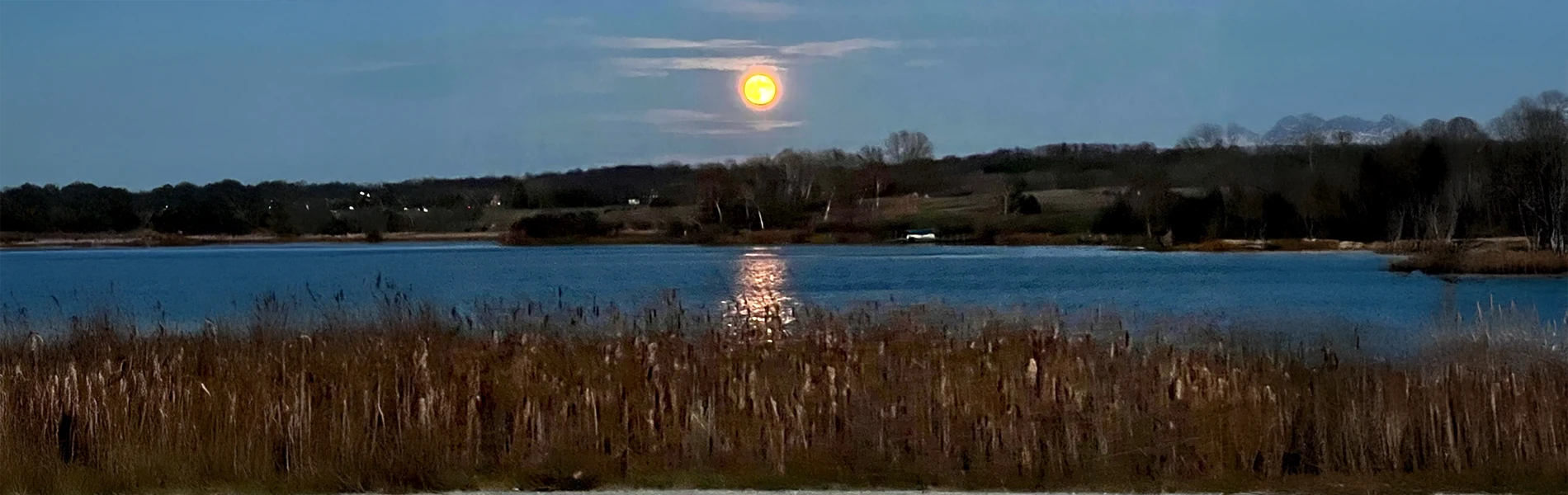 Moon over the lake